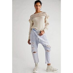 NWT FREE PEOPLE Sz XS SHABBY KINGPINS IN PURPLE HAZE